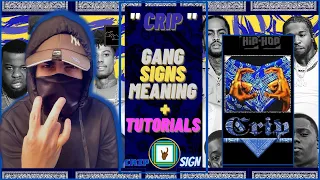 CRIP GANG SIGNS " CRIPS MEANING + TUTORIAL "