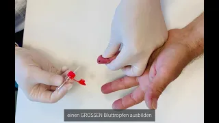 Blutentnahme Finger EDTA Kapillarsystem