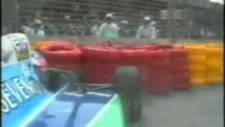 Schumacher and Hill crash Australia 1994