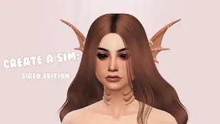 THE SIMS 4: CREATE A SIM | Siren/Mermaid Edition