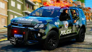 OPERAÇÃO DO COE DENTRO DA FAVELA PMESP | GTA 5 POLICIAL