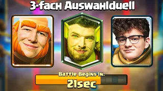 😱BIGSPIN vs. MORTEN vs. SAM im 3x AUSWAHL TURNIER... (Team Edition) | Clash Royale Deutsch