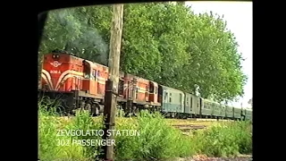 METER GAUGE RAILWAY TRAFFIC AT SOUTHWESTERN PELOPONESSOS (GREECE),1993-1997