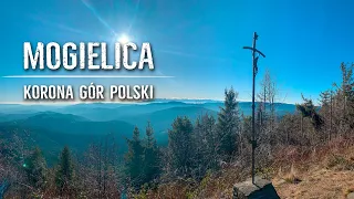Mogielica 1170 m n.p.m -  najwyższy szczyt Beskidu Wyspowego - Korona Gór Polski (3/28) 11.2019