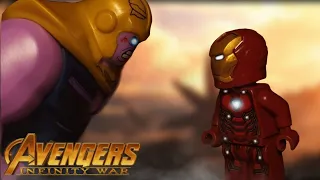 Avengers Infinity War Iron Man vs Thanos/ Lego stopmotion recreation