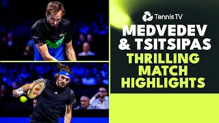 Thrilling Daniil Medvedev vs Stefanos Tsitsipas Highlights! 🤯 | Vienna 2023 Semi-Final