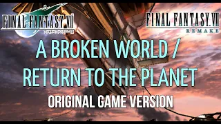 FFVII Remake A Broken World / Return to the Planet - original Final Fantasy VII retro cover/demake