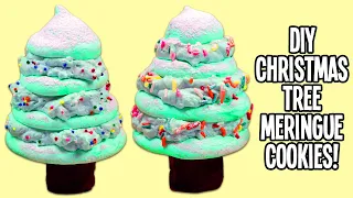 How to Make Cute and Delicious Meringue Christmas Tree | Fun & Easy DIY Holiday Desserts!
