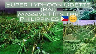 SUPER TYPHOON ODETTE (RAI) 2021 FOOTAGE COMPILATION/ DEVASTATING TYPHOON IN THE PHILIPPINES #odette