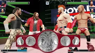 Matt Hardy and Bray Wyatt vs The Bar | RAW tag team Championships | WWE Mayhem Greatest Royal Rumble