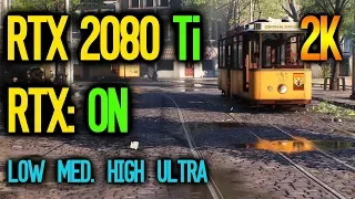 RTX 2080 Ti Battlefield 5 1440p | RTX ON: LOW→MED→HIGH→ULTRA