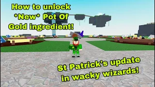 How to *Unlock* the New Pot Of Gold ingredient in Wacky Wizards! (Roblox)