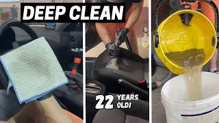 22 Year Old VW Golf Interior DEEP CLEAN - Auto Detailing