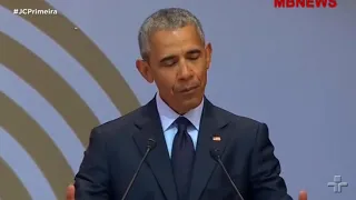 Obama faz discurso em homenagem a Nelson Mandela