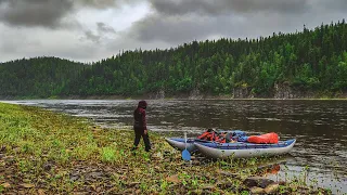 River SHUGOR. Part 2. Telpos-Iz, taiga huts, wild animals, Ovindy Island and Shchugor Gate