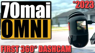 70mai Dash Cam Omni 2023 Review: World's First 360° Rotating Dash Cam!