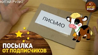 Посылка от подписчиков №1132,1133. А в посылке письмо и корова