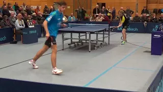 Flemming vs Tomas Polansky Czech TV Hilpoltstein vs Saarbruecken II 20171203 Table Tennis 2 Bundesli