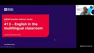 ASEAN Teacher Webinar Series #13: English in The Multilingual Classroom
