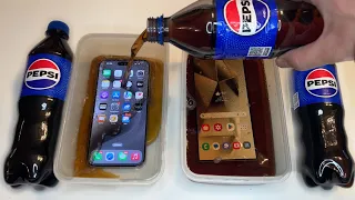 Samsung Galaxy S24 Ultra vs iPhone 15 Pro Max PEPSI FREEZE Test! 24 Hours! WOW!