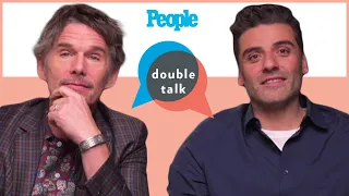 Ethan Hawke & Oscar Isaac Talk Bromance & Teaming Up For 'Moon Knight' | Double Talk | PEOPLE