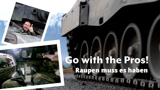 Einsteigen und Anschnallen: Turbulente Panzerfahrt mit dem Leopard 87 der Schweizer Armee!