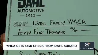 La Crosse Area Family YMCA gets $45,000 check from Dahl Subaru
