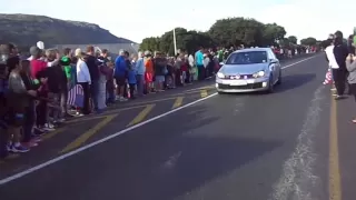 PRESIDENT BARACK OBAMA'S MOTORCADE IN FISH HOEK, CAPE TOWN