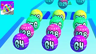 Merge 2048 Run Ball Rush ! All Levels Gameplay (302-305) android, ios