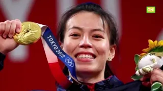 Weightlifter Kuo Hsing-chun won first Olympic Gold Medal in Women's 59kg for Chinese Taipei