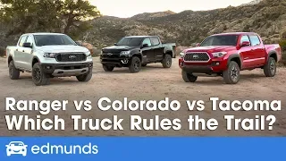 Ford Ranger vs. Toyota Tacoma vs. Chevy Colorado: 2019 Truck Comparison Test | Edmunds