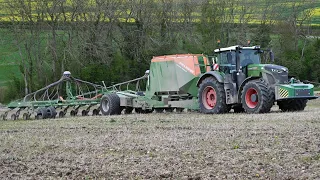 Seed Drilling with Fendt 933 and Amazone Condor 12m drill