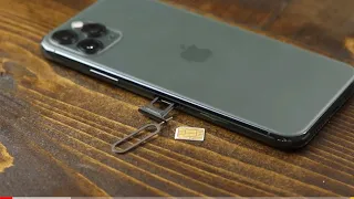 How to insert the SIM card in iPhone 11 pro