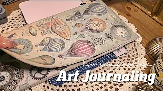 ASMR Art Journal Decorating 6 Spreads compilation🌹 Journaling Relaxing Sounds