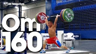 Om Yun Chol (56kg, North Korea) 160kg Clean & Jerk 2015 World Weightlifting Championships