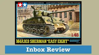 Unboxing the Tamiya 1/48 Sherman M4A3E8  “Easy Eight” Plastic Model Kit—Model Build Part 1