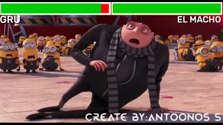 Gru Vs El Macho With HealthBars HD (Final Fight) (Despicable Me 2)