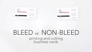 Bleed vs Non-Bleed - Printing and Cutting Business Cards