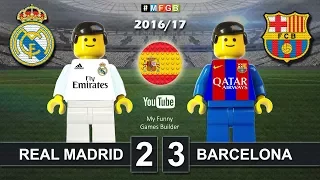 Real Madrid vs Barcelona 2-3 • El Clasico • LaLiga 2017 (23/04/2017) ElClasico Lego Football