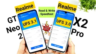 Realme GT Neo 2 vs Realme X2 Pro UFS Storage Read & Write Speedtest Comparison Which is Best 🤷‍♂️🤔🔥