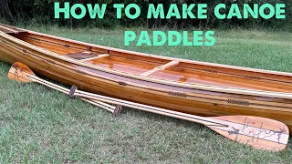 How to make a canoe paddle