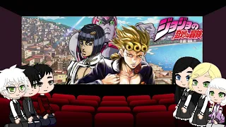 Реакция персонажей Tiny Bunny на JJBA Golden Wind