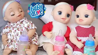 A Rotina da Baby Alive Laurinha e sua irmãs Gêmeas /Baby Alive Brasil em Português