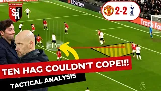 This is How Erik Ten Hag got OUTSMARTED by Spurs | Manchester United VS Spurs 2-2 Tactical Analysis