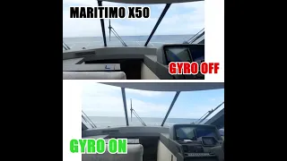 Gineico Marine Quick Gyro On/Off Comparison - Maritimo X50