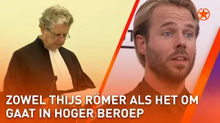 Het Openbaar Ministerie en Thijs Römer in hoger beroep in zedenzaak | SHOWNIEUWS