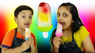 JELLY ICE CANDY | Learn colours shapes | Kids Cooking real food | Aayu And Pihu Show