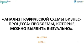 Анализ графической схемы бизнес-процесса в нотации BPMN