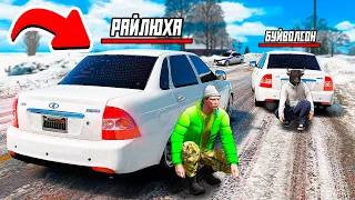 ЗИМНЯЯ ОПЕРСКАЯ ЕЗДА НА ЛАДЕ ПРИОРЕ В ГТА 5 МОДЫ! ОБЗОР МОДА GTA 5 ВИДЕО MODS