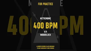 400 BPM 4/4 - Best Metronome (Sound : Wood block) #shorts